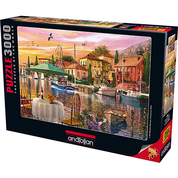 Puzzle 3000 elemente Portul la apus..