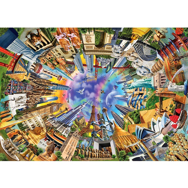 Puzzle 3000 elemente În jurul lumii