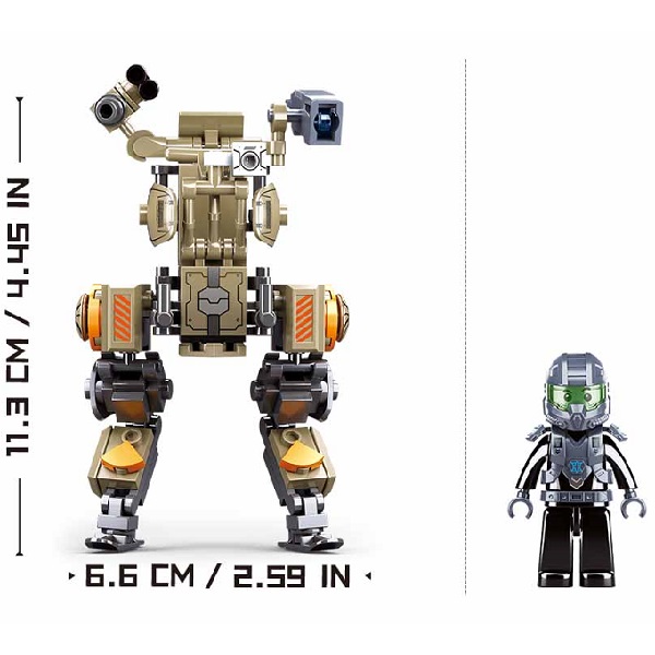 Set de construcție ”Robot-soldat AF1”, 126 elem.