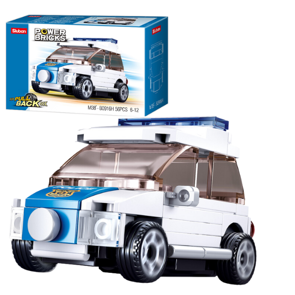 Set de construcție ”Mașină sport”, cu inerție 8 modele, de la 54 pînă la 61 elem.
