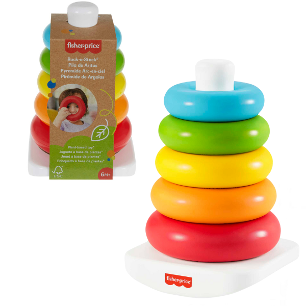 Fisher-Price Piramida Rock-a-Stack (eco-mater..