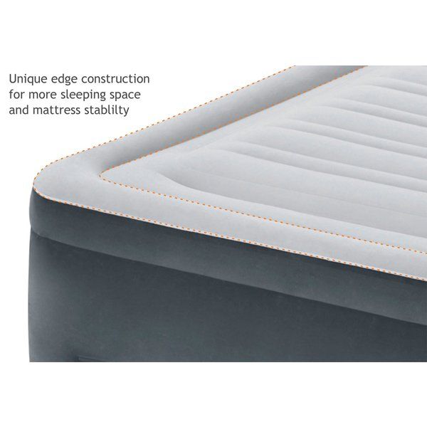 Saltea VELUR 152x203x46cm cu pompa incorporata, DELUXE