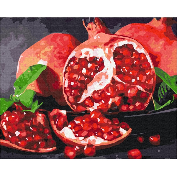 Pictură pe numere 40*50 cm (în cutie) - Rodie suculenta