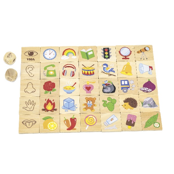 Joc logic de puzzle „Studiem organele de simț”, 35 elem.