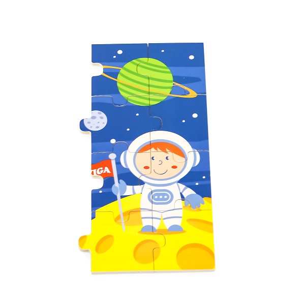 Puzzle din lemn “Călătorie în cosmos” 24 elem.
