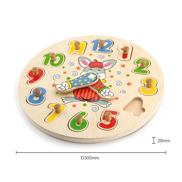 Puzzle din lemn „Ceas”