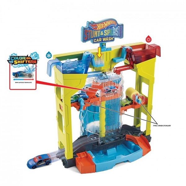 Hot Wheels Set “Spălătoria Auto: explozia culorilor”