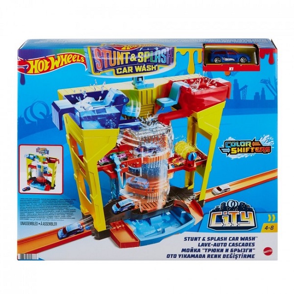 Hot Wheels Set “Spălătoria Auto: explozia culorilor”