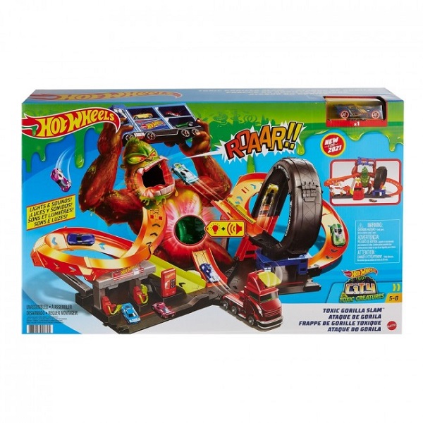 Hot Wheels Set Atacul gorilei toxice