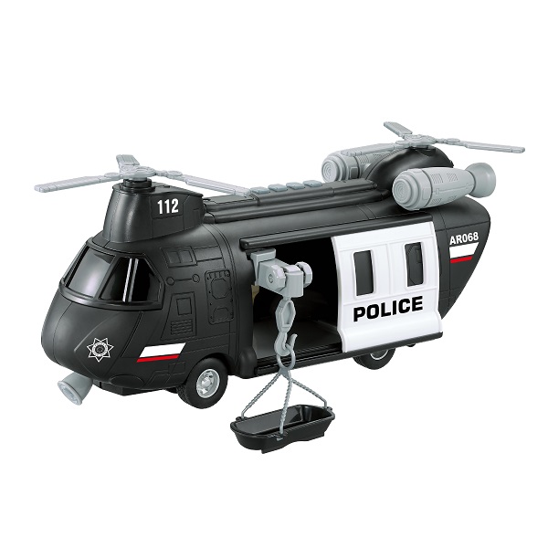 1:16 Elicopter de poliție cu fricțiune (lumini /sunete)