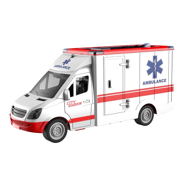 1:16 Ambulanță cu fricțiune (lumini..