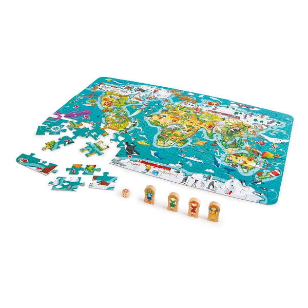 Puzzle și Joc – Turul Lumii (2 in 1)