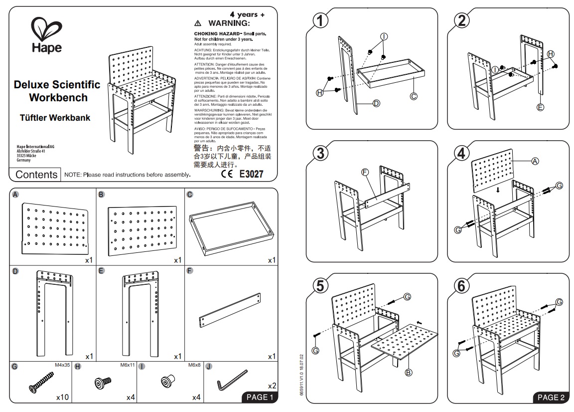 Set instrumente pentru copii Deluxe Scientific Workbench