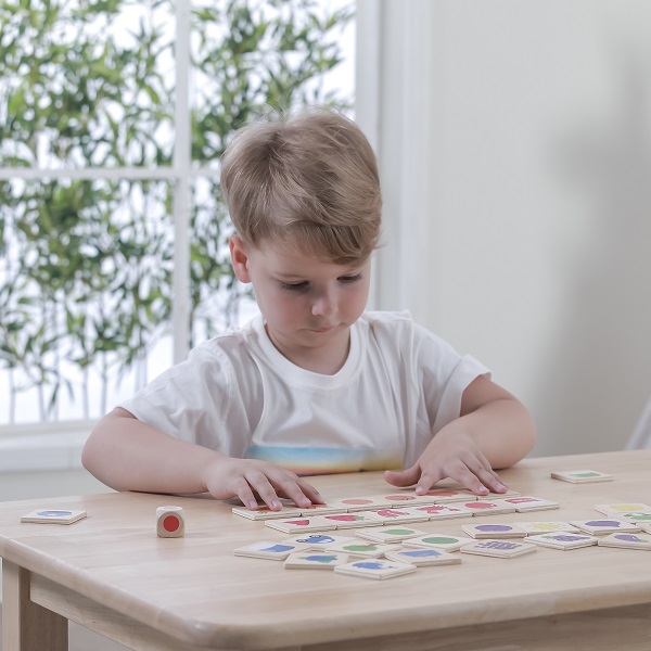 Joc logic de puzzle  „Învățăm culorile”