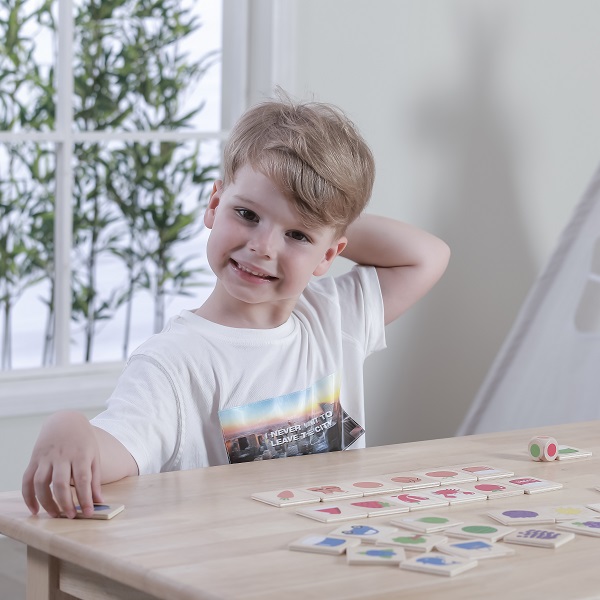 Joc logic de puzzle  „Învățăm culorile”