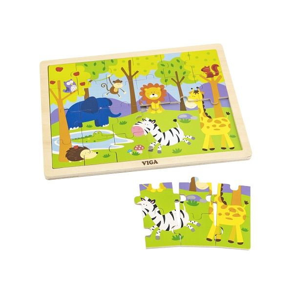 Puzzle din lemn “AnimăluțeȚ 24 elem.