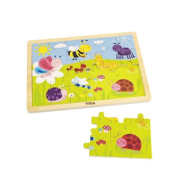 Puzzle din lemn “Parcul de distracții”  24 elem.