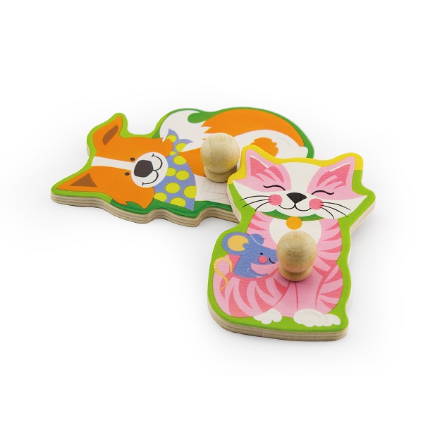Puzzle tactil Animale de la ferma (cu sunet)