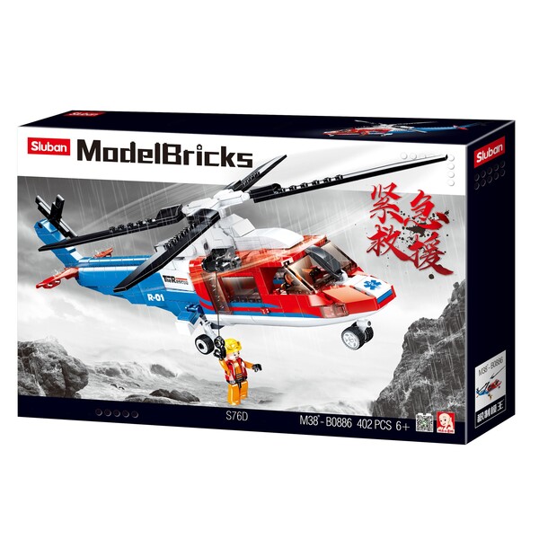 Set de construcție ”Elicopter de salvare”, 402 elem.