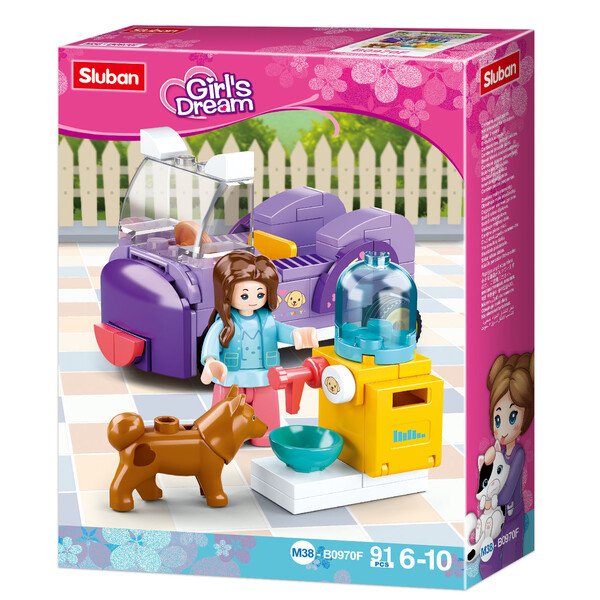 Set de construcție ”Parc de distracții pentru animale de companie”, 6 modele, de la 79 pînă la 91 elem.