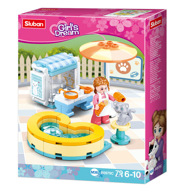 Set de construcție ”Parc de distracții pentru animale de companie”, 6 modele, de la 79 pînă la 91 elem.