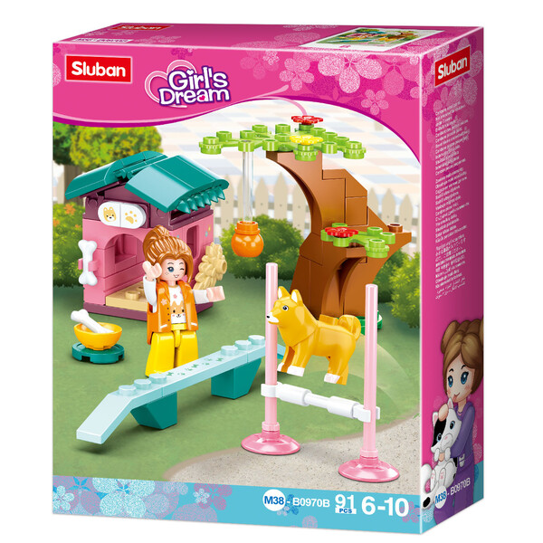 Set de construcție ”Parc de distracții pentru animale de companie”, 6 modele, de la 79 pînă la 91 elem.