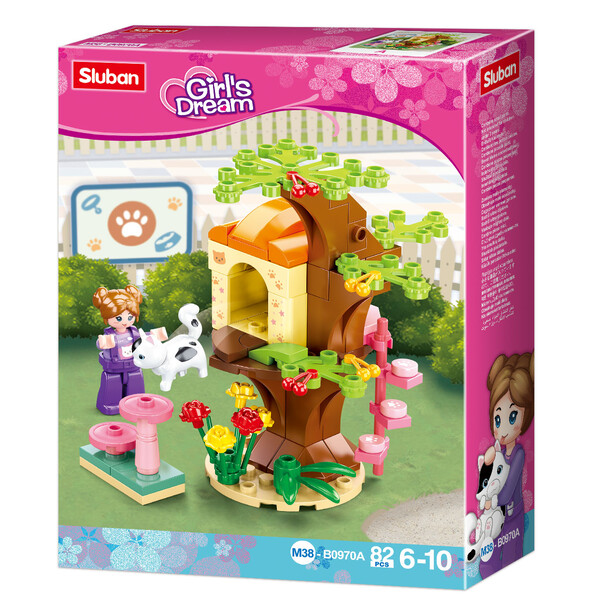 Set de construcție ”Parc de distracții pentru animale de companie”, 6 modele, de la 79 pînă la 91 elem.