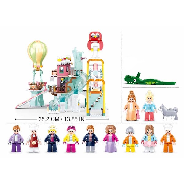 Set de construcție ”Vacanța la stațiune de ski”, 1065 elem.
