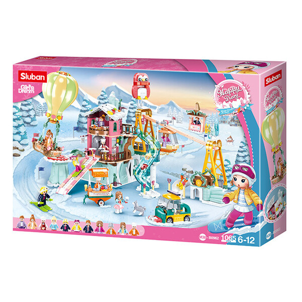 Set de construcție ”Vacanța la stațiune de ski”, 1065 elem.