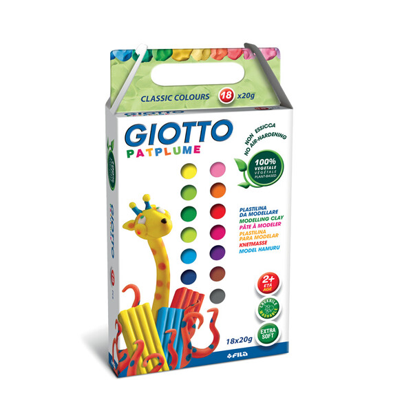 Plastilină 18buc. Giotto