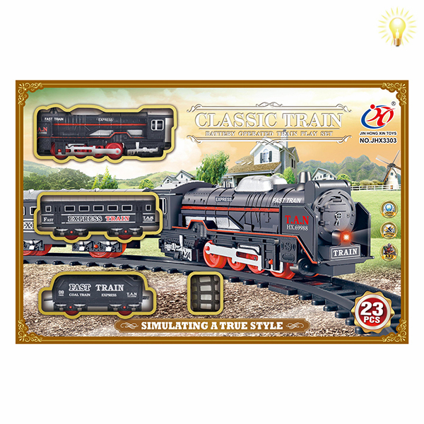 Jucărie tren CLASSIC TRAIN, 23 elem..