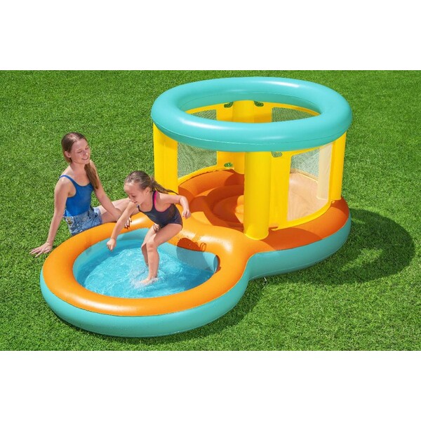 Piscina cu trambulina vesela Jumptopia, 239х142х102cm, 70L, 3+