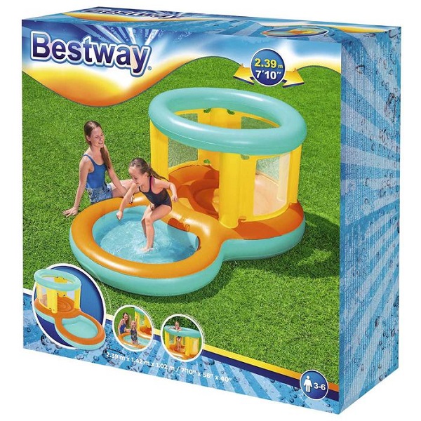 Piscina cu trambulina vesela Jumptopia, 239х142х102cm, 70L, 3+