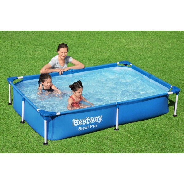 Bestway Piscina Steel Pro 221x150x43cm, 1200L, carcas metal