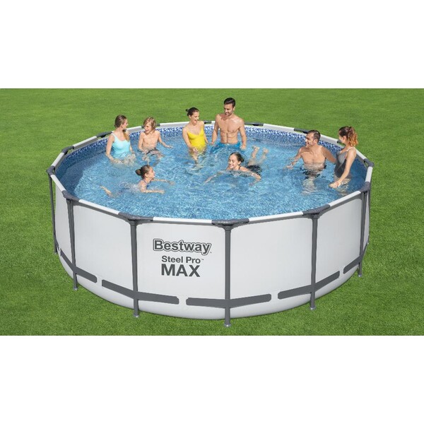 Bestway Piscină STEEL PRO MAX 427х122 cm, 15232 L, cadru metalic