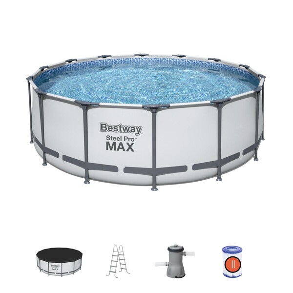 Bestway Piscină STEEL PRO MAX 427х122 cm, 15232 L, cadru metalic