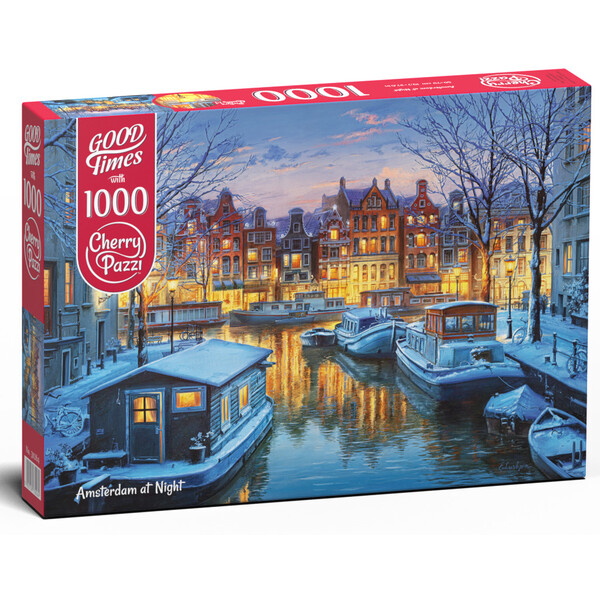 Puzzle 1000 elemente Amsterdam noaptea