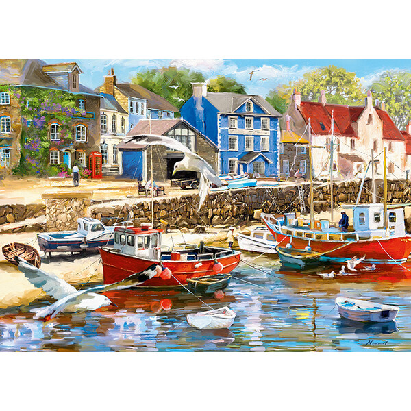 Puzzle 1000 elemente Orașul de pe coastă