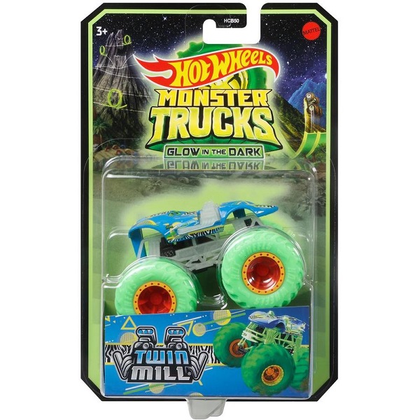 Hot Wheels “Monster Trucks” masina de baza luminiscenta (as).