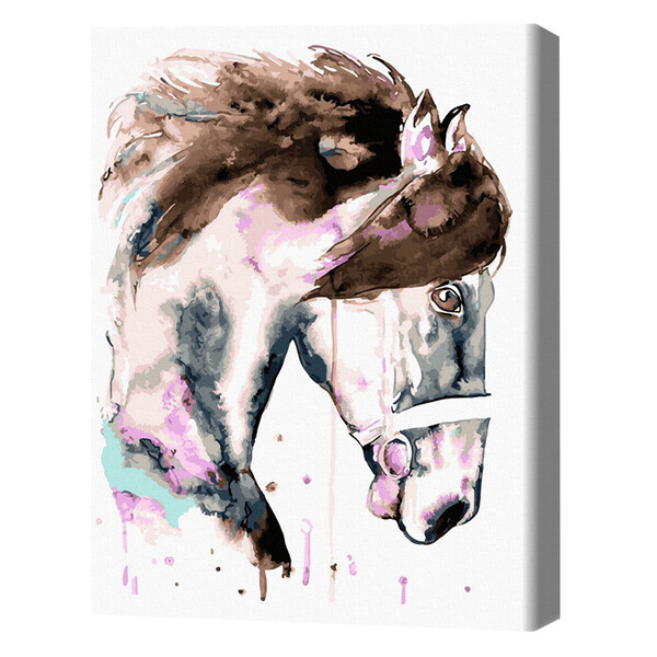 Cumpara  Creativitate/Logică - Pictură pe numere 40×50 cm (în cutie) – Cal î..