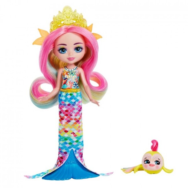 Păpușa Enchantimals “Rainey Rainbow Fish & Flo”