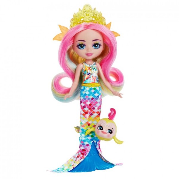 Păpușa Enchantimals “Rainey Rainbow Fish & Flo”