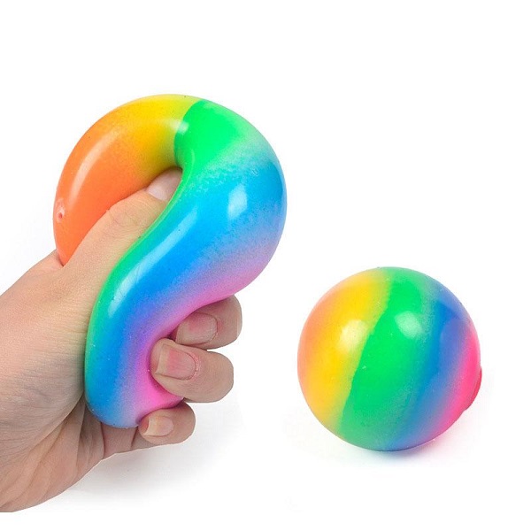 Jucărie-antistres, squishy Minge curcubeu