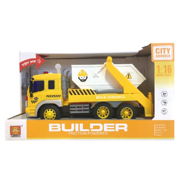 1:16 Camion de gunoi cu fricțiune (lumini /sunete)