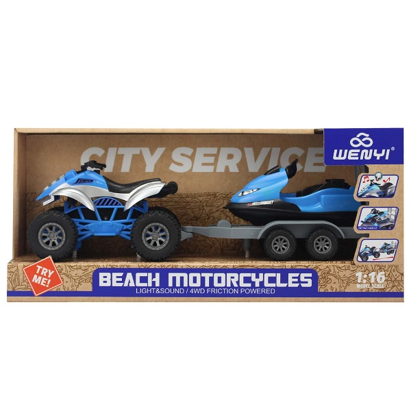 1:16 Vehicule pentru plajă cu fricțiune (lumini /sunete)