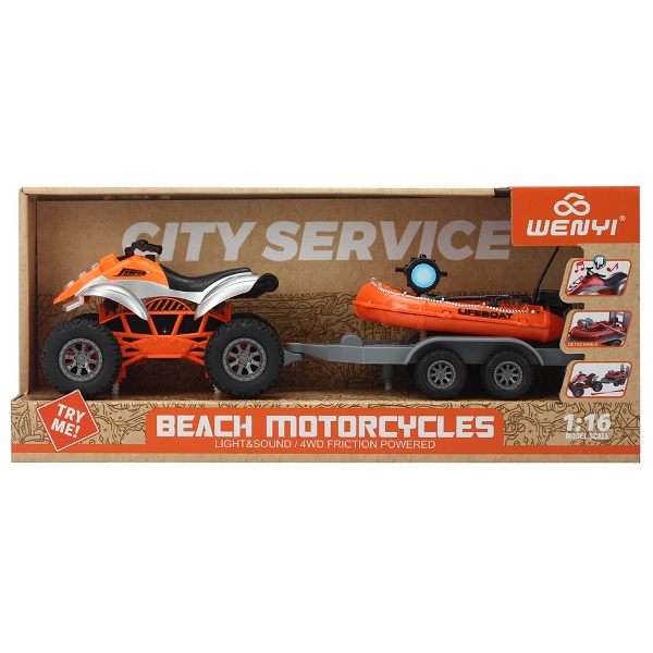 1:16 Vehicule pentru plajă cu fricț..