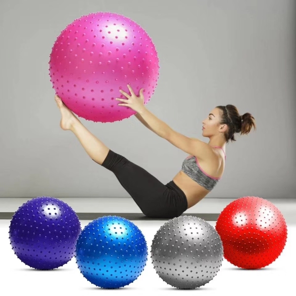 Minge fitness pentru gimnastică (masaj) d. 55 cm