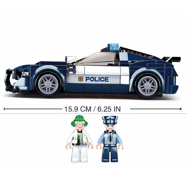 Set de construcție ”Mașină de poliție”, 284 elem.