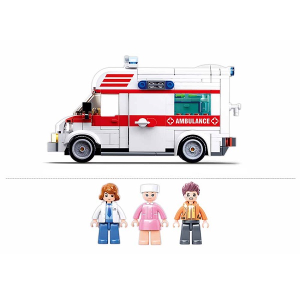 Set de construcție ”Ambulanța”, 328 elem.