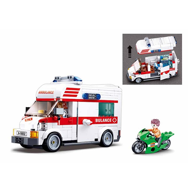 Set de construcție ”Ambulanța”, 328 elem.